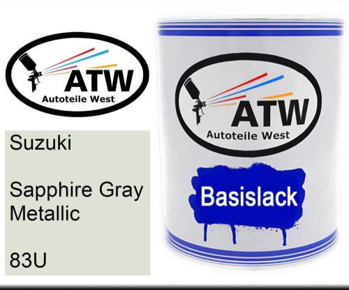 Suzuki, Sapphire Gray Metallic, 83U: 1L Lackdose, von ATW Autoteile West.